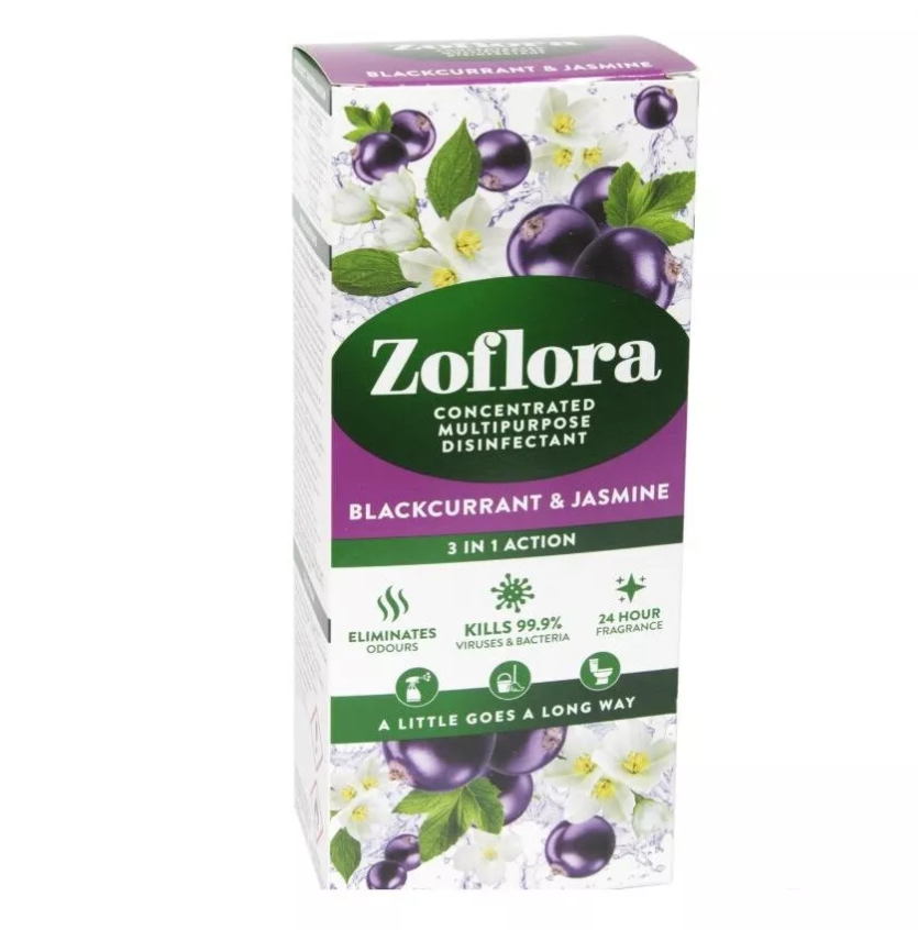 Zoflora Blackcurrant & Jasmine 500ml - GB Health Limited